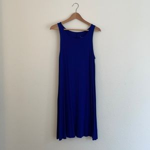 Blue Basic Jersey Dress